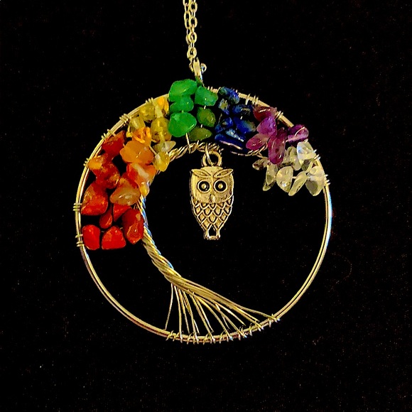 BOGO Tree of Life balancing chakras pendant